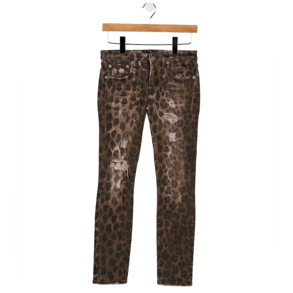 R13 Low-Rise Kate Skinny Leg Jeans 🐆 LEOPARD 🐆